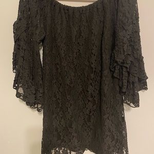 Boutique brand lace tunic size large